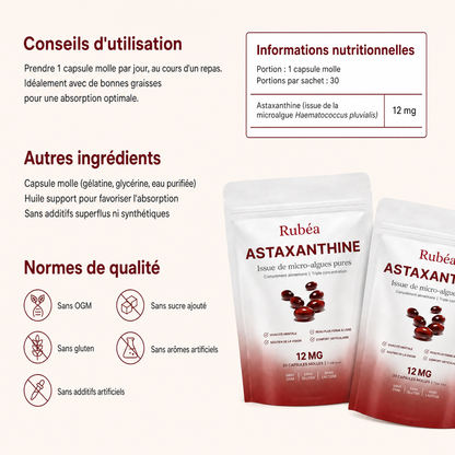Rubea Astaxanthine Gélules 12mg