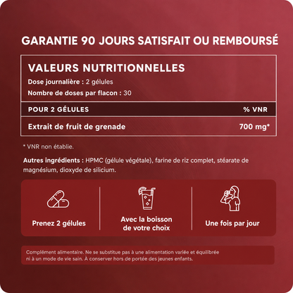 Extrait de grenade bio en gélules