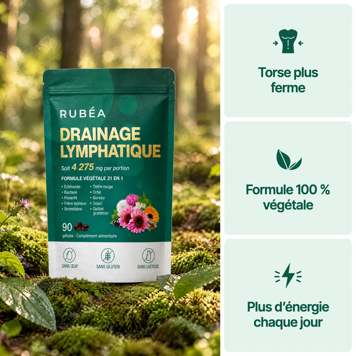 Rubéa® Drainage lymphatique en gélules